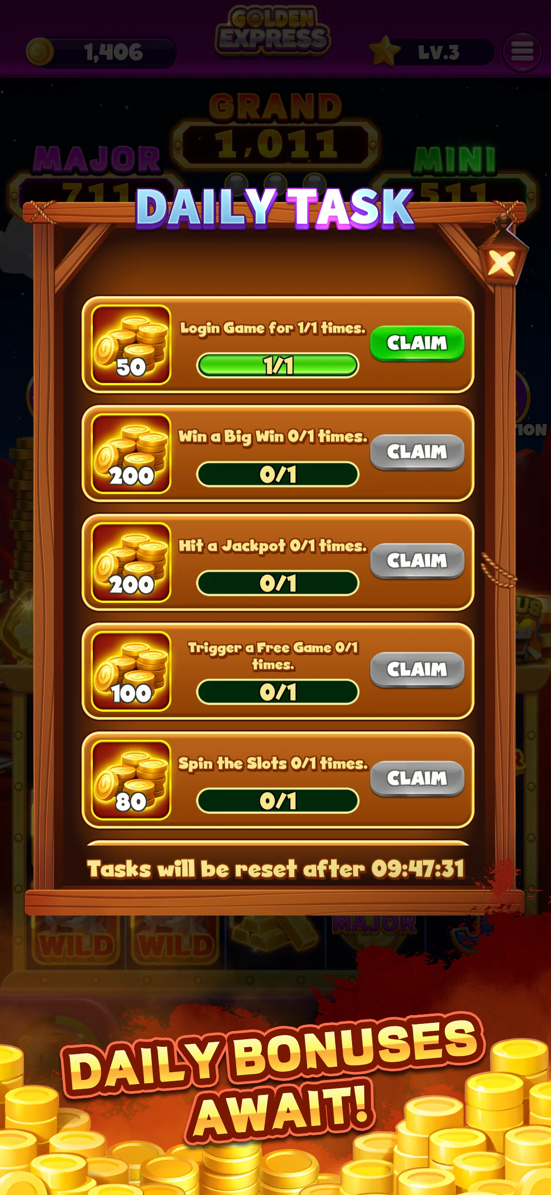 Golden Express Slots screenshot
